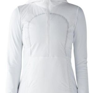Brand New Lululemon White Run For Cold Pullover